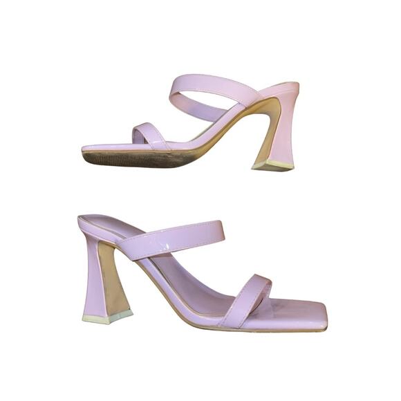 Nine West Dilene Women Dress Sandal Purple Heel Size 7 Y2K Chunky Heel 90s - Picture 1 of 4